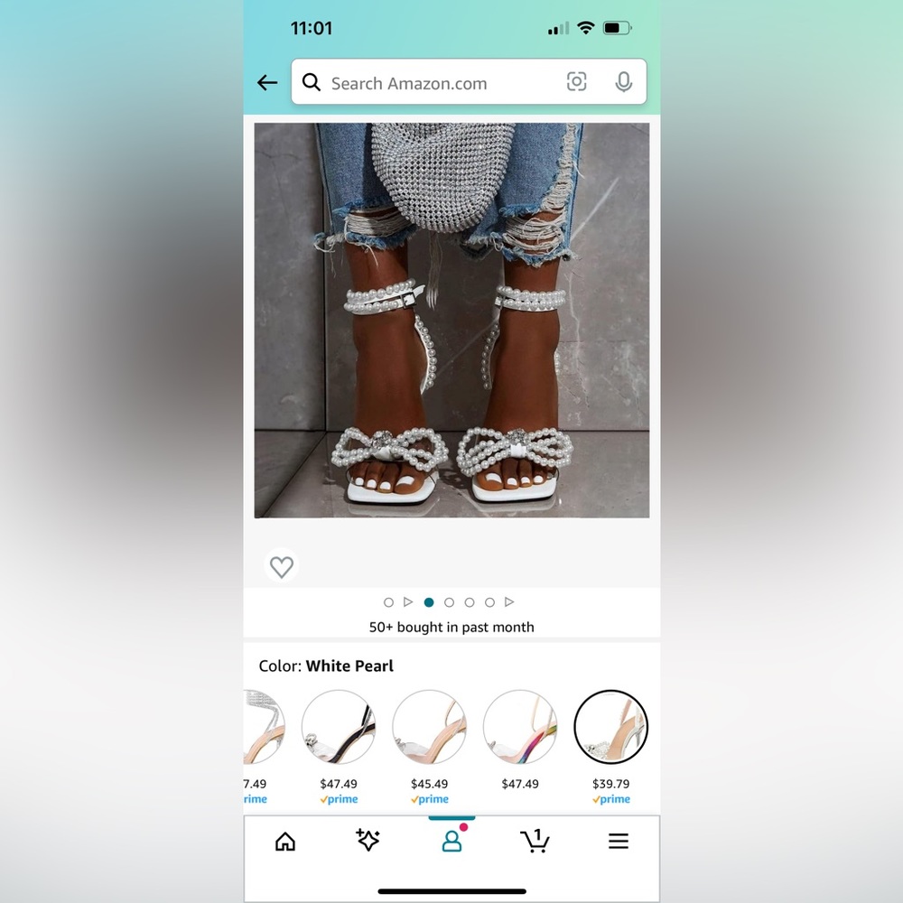 Worn once, like new. Size 7.5.